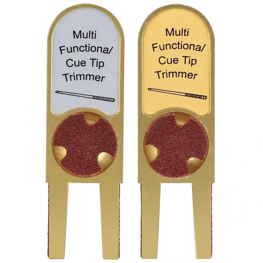 Наконечник бильярдного кия многофункциональный триммер золотистого цвета из