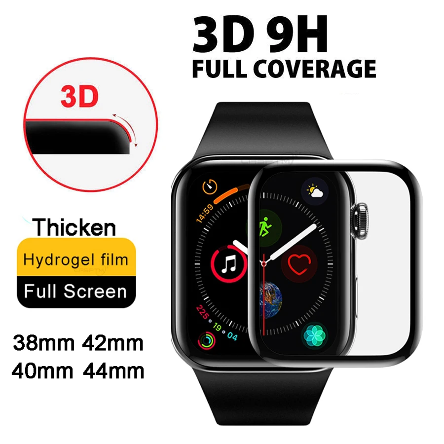 Screen-Protector Not-Tempered-Glass Apple Watch Protective-Film for 4-5 40MM 44MM 3D