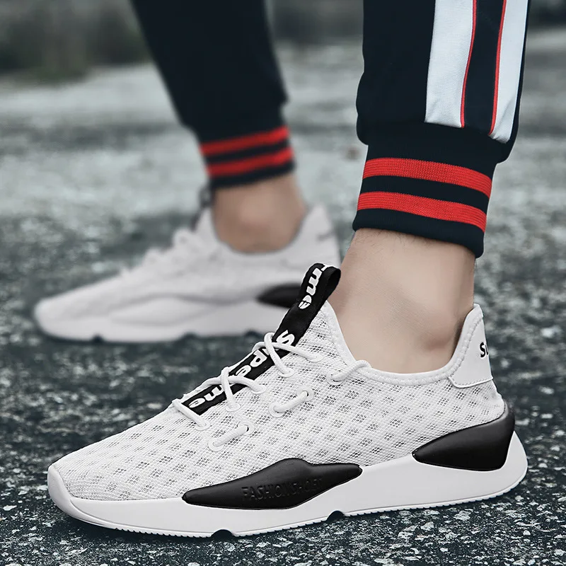 

Autumn New Style Casual Running Shoes Men Mesh Surface Breathable Athletic Shoes Korean-style Fashion Versatile Male STUDENT'S W