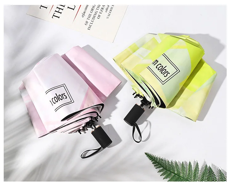 YADA High Quality Dream Color Umbrella Parasol Rain Women Simple uv Umbrella For Women Fashion Brand Windproof Umbrellas YS813