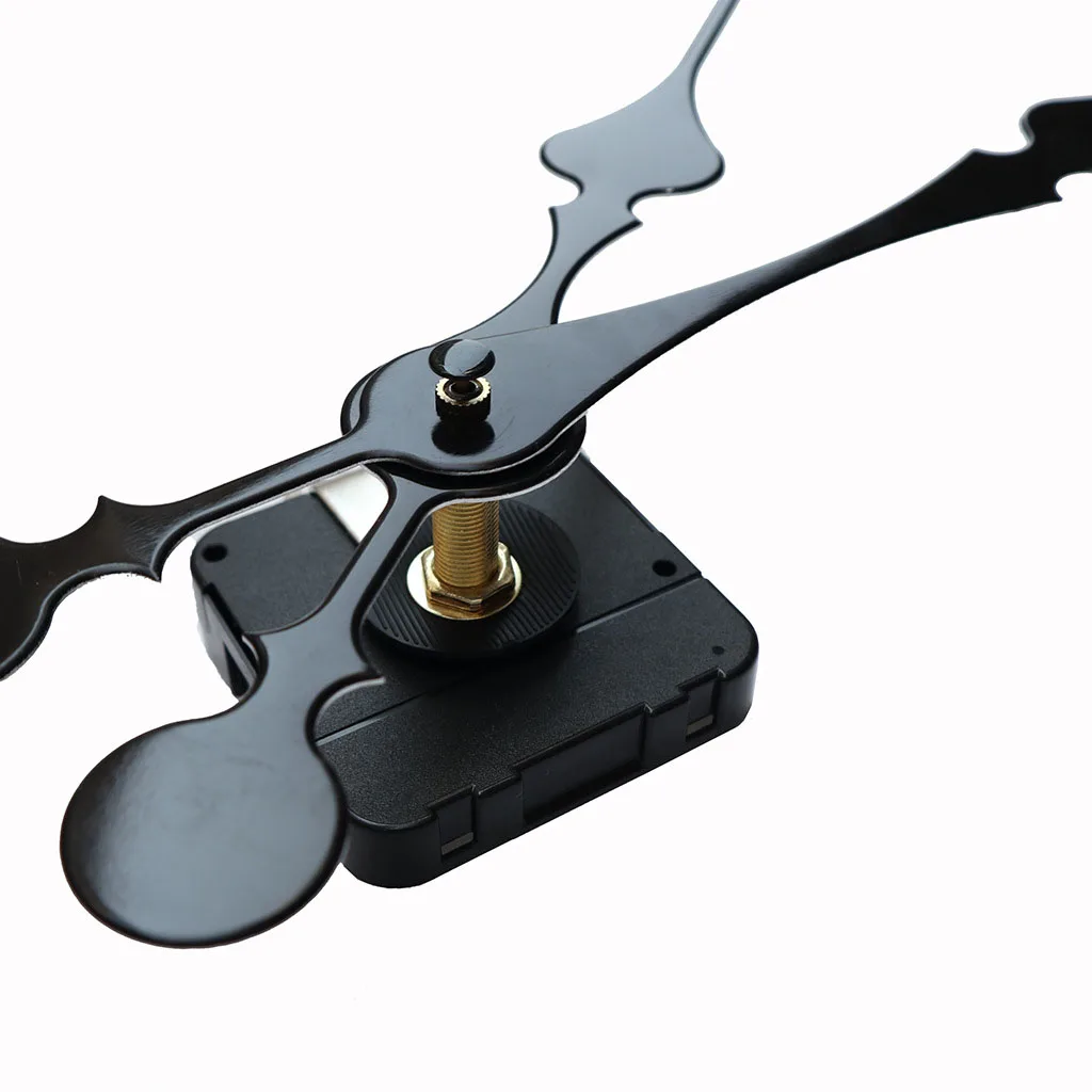 Quartz DIY Wall Clock Movement Wall Mounted Clock Movement Mechanism Silent Sweep Quartz with 2 Long Hands Kit