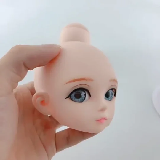 Bjd кукла аксессуары для куклы голова открывающейся крышкой 3-х уровневый DIY Макияж для квадрокоптера с дистанционным управлением 60 см для маленьких девочек куклы голова 3D глаз baby Doll подарки для девочек