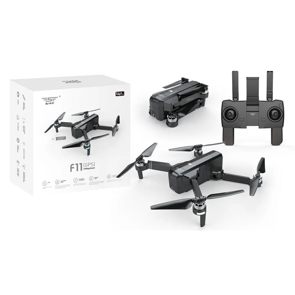 Sjrc F11 бесщеточный двигатель Gps 5g Wifi Fpv 1080p Hd камера складной Радиоуправляемый Дрон