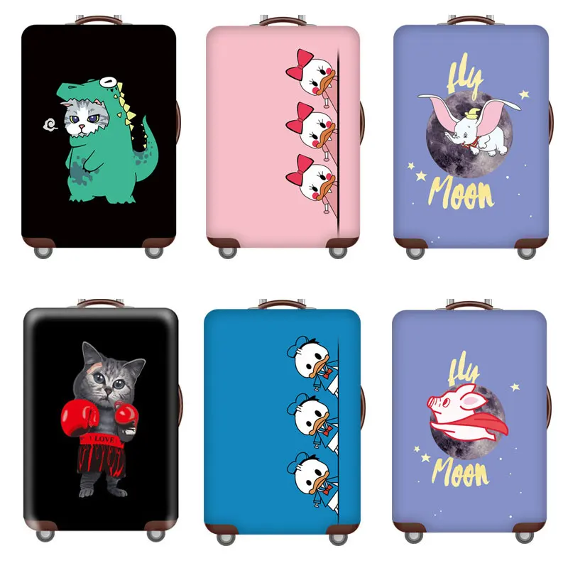 

Brand New Elastic Thicken Luggage Suitcase Protective Cover For19-32 inch Protect Dust Bag Case Cartoon Travel Cover