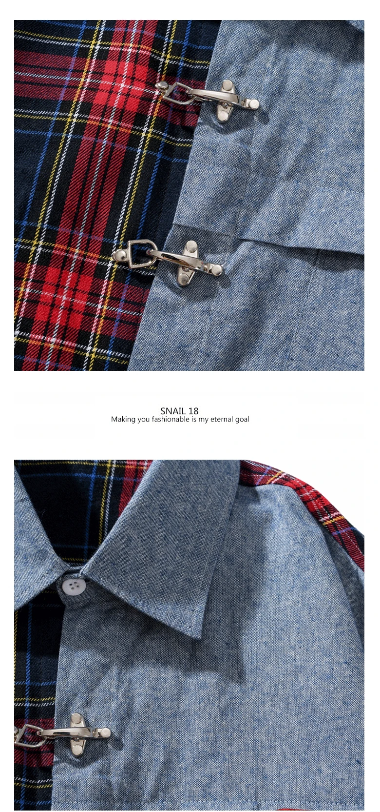 Harajuku лоскутное плед рубашки для мужчин и женщин Покрытые Кнопки уличная хип хоп с длинным рукавом шотландская рубашка 2019 клетчатая рубашка