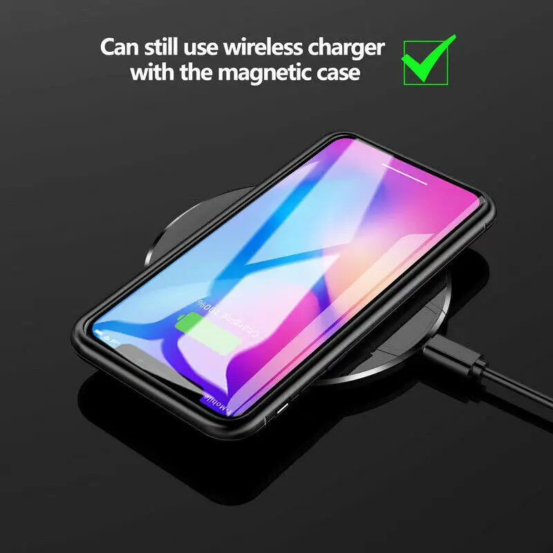 Магнитный адсорбционный чехол для телефона IPhone 11 Pro X Xs Max Xr 8 7 6 S Plus металлический