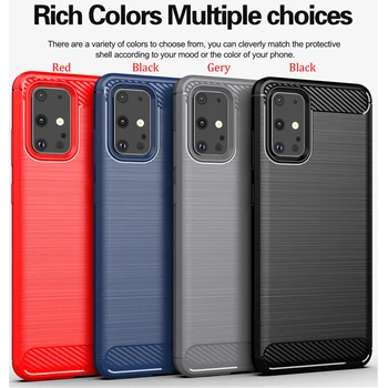 

100pcs/lot For Samsung Galaxy S20 Plus Soft Carbon Fiber Brushed Slim Stripe Anti-knock Armor Case For Samsung Galaxy S20 Ultra