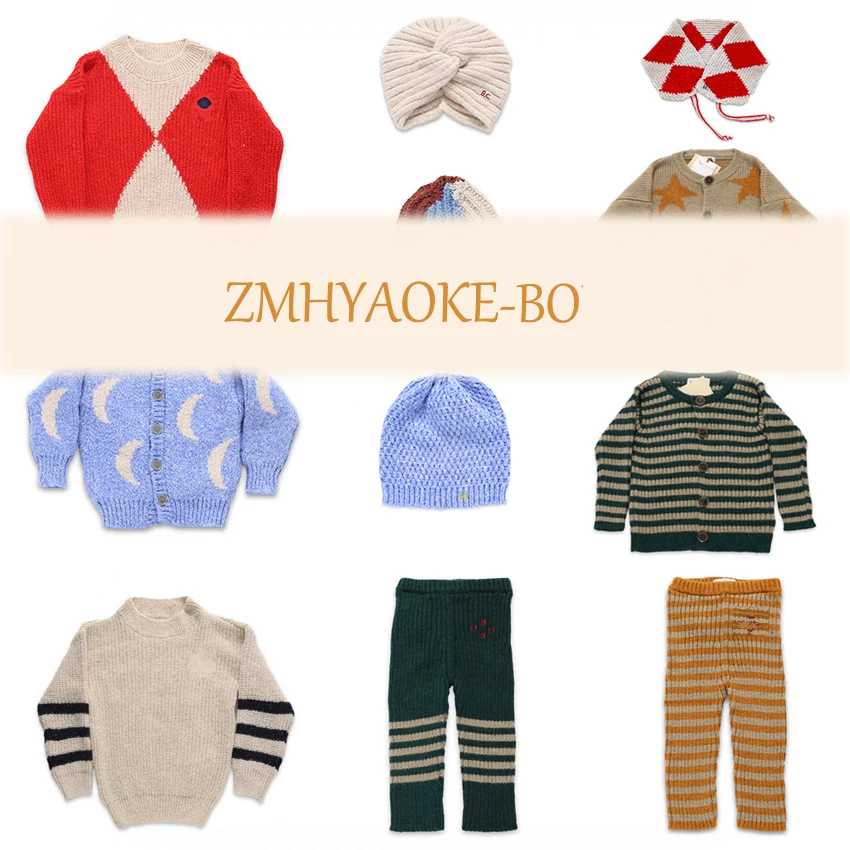 Предпродажа, ZMHYAOKE-BOBO CH* г. Осенний полосатый свитер для маленьких девочек топы для девочек, Свитера для маленьких мальчиков