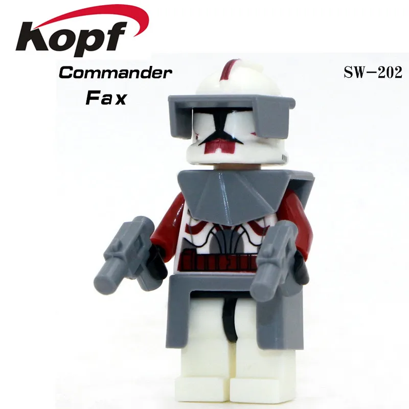 Одиночная The Force Awakens Trooper Space 7 командор Фокс Рекс строительные блоки Коллекция игрушек для детей PG8002 - Цвет: PG617 Without Box