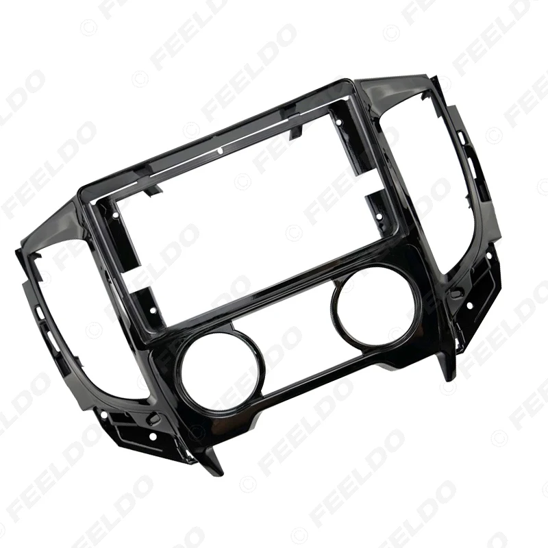 FEELDO автомобиль " 2Din фасции Панель рамка приборной панели комплект для Mitsubishi Triton(+) руководство Кондиционер gps навигация установка