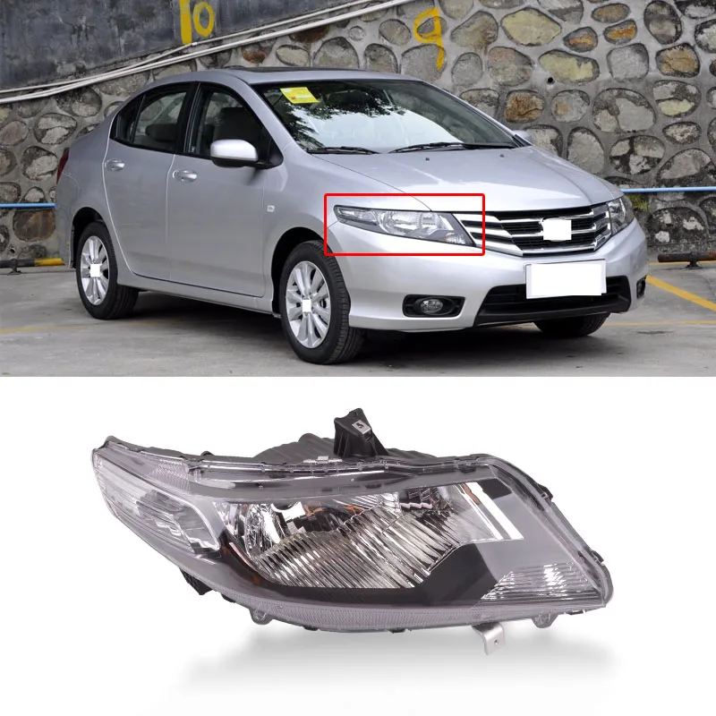 CAPQX для Honda City 09-14 автомобильные передние фары светильник головной фара DRL Дневной