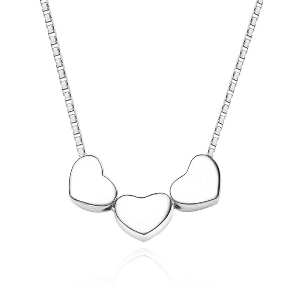 Ожерелье из стерлингового серебра 925 пробы, серебряная цепочка в форме сердца и любви, рождественский подарок, модное ожерелье для женщин, предложения в черную пятницу