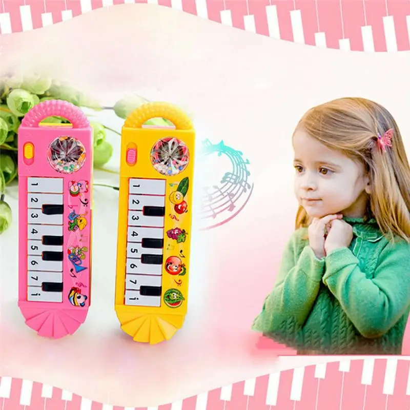 Cute Mini Music Educational Instrument Developmental Piano Toy 8Keys for Kids 
