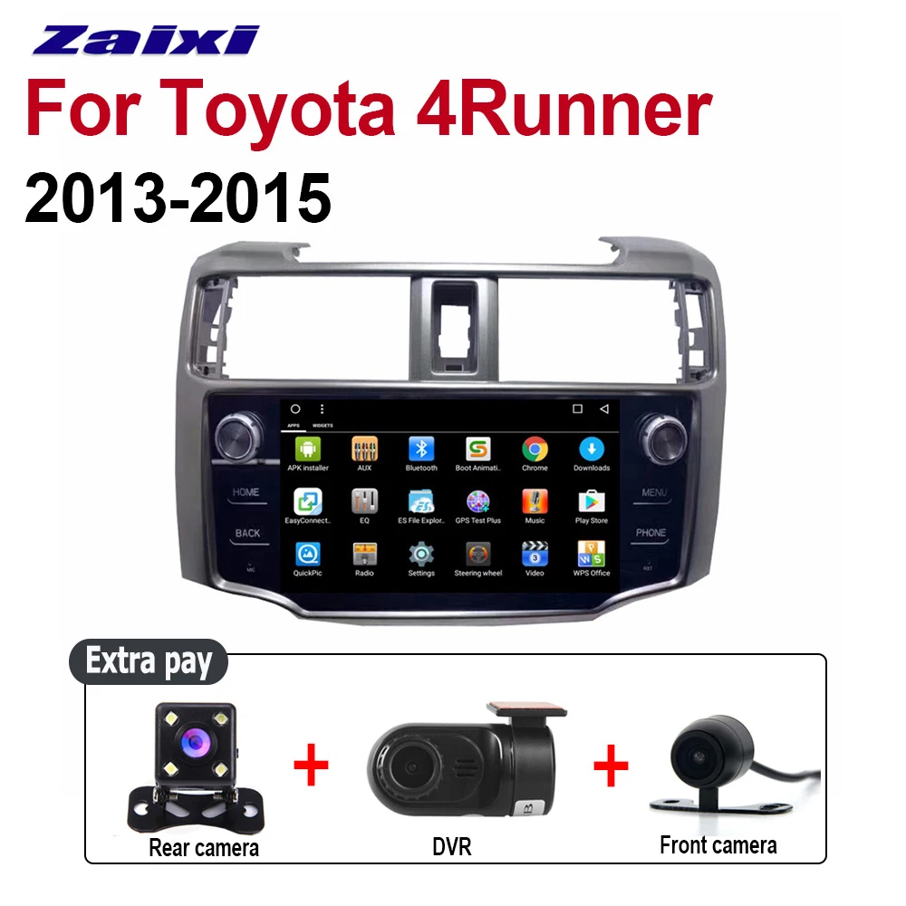 ZaiXi 9 "Android 8 1 Octa Core автомобильное радио для Toyota 4runner 2013 ~ 2015 мультимедийный плеер