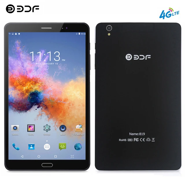 BDF 8 дюймов, планшет, Pc, 4G Телефонный звонок 4 Гб+ 64 ГБ Android 7,0 Octa Core 3g/4 аппарат не привязан к оператору сотовой связи мобильного телефона планшеты Dual SIM карты ips 1920*1200 Экран Tab