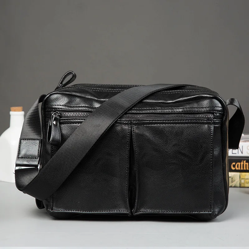 

New Korean version of men's bags obliquely straddling men shoulder oblique bag leisure fashion IPAD tide