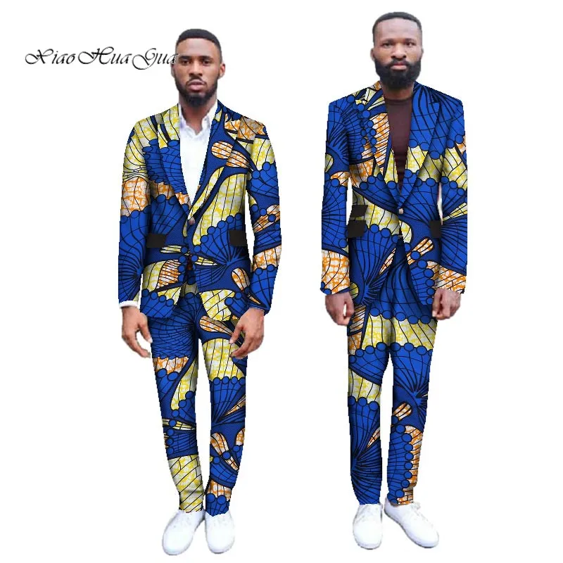 Куртки и брюки для девочек принт для мужчин костюмы Тонкий Custom Fit мода платье в деловом стиле Свадебные Блейзер WYN255