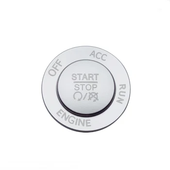 

Start-stop Ignition Button Cover sticker Charger Alloy Super cute Red Silver Hot
