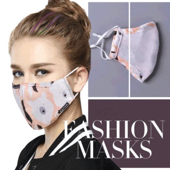 

Cotton PM2.5 Masks Full Face Protective Mask Anti Haze/dust Activated Carbon Filter Washable Black Mouth Mask with 2pcs Filters