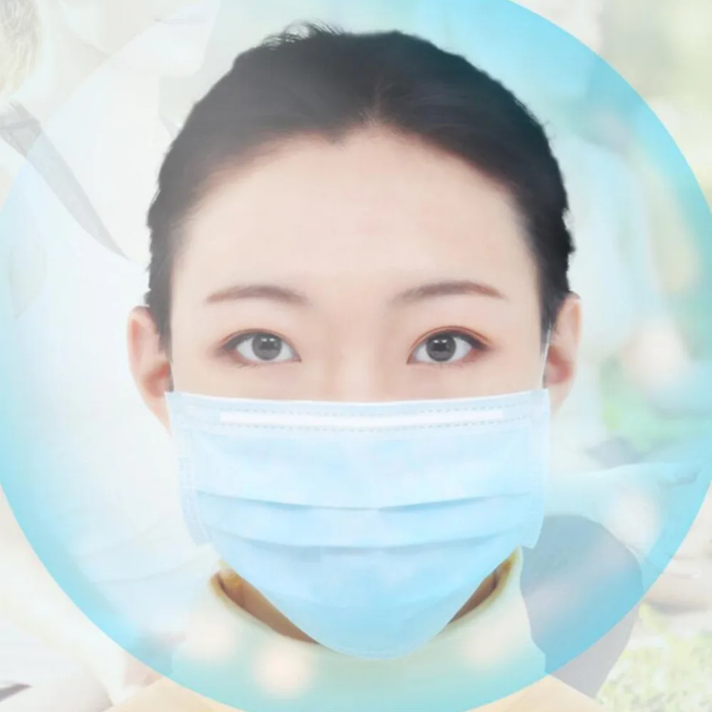 60Pcs-3-Ply-Anti-Dust-Disposable-Surgical-Medical-Earloop-Masks-Blue-Color-Mouth-Face-Mask