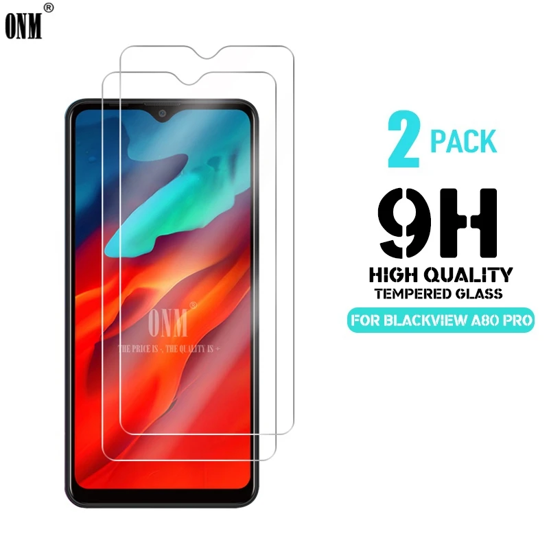 2 шт. закаленное стекло для Blackview A80 A60 BV5500 BV9800 BV9700 Pro/ BV9500 Plus/A60 BV6100 защита