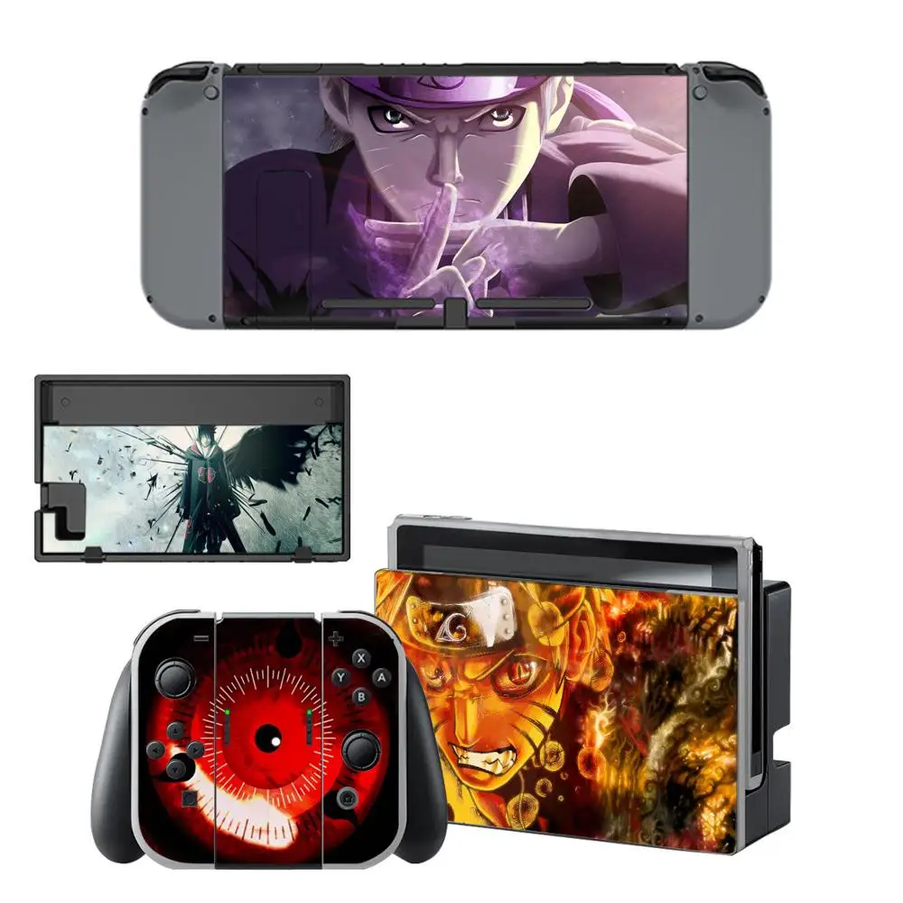 Сменные наклейки Наруто для nintendo switch наклейка на кожу Switch полный комплект