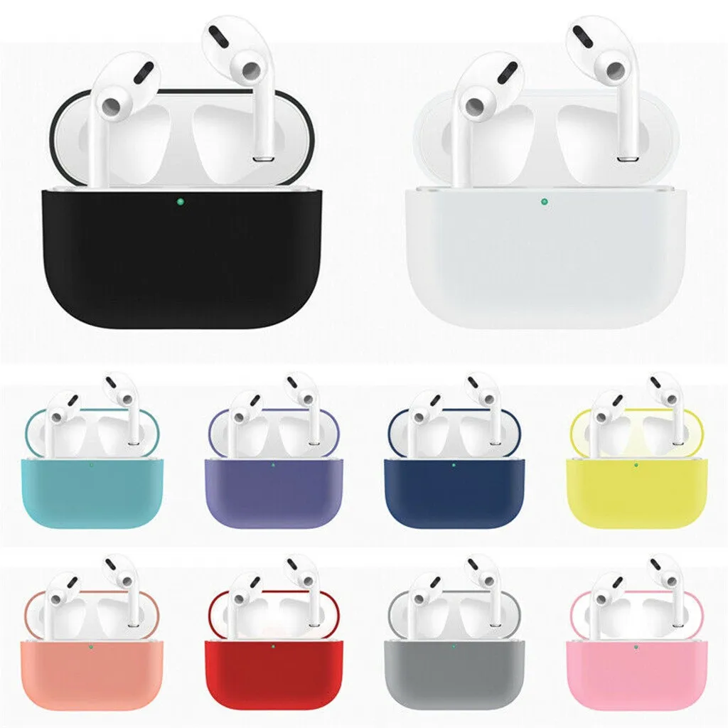 Для Apple AirPods Pro, беспроводной зарядный чехол, силиконовый защитный чехол, ударопрочный, ультратонкий,, легкий