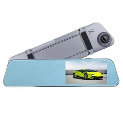 Caméra de tableau de bord DVR pour voiture, 4.5 pouces, IPS hd, vision nocturne, 1080p, miroir avant et après la voiture, boîte noire, enregistreur vidéo à double objectif 
