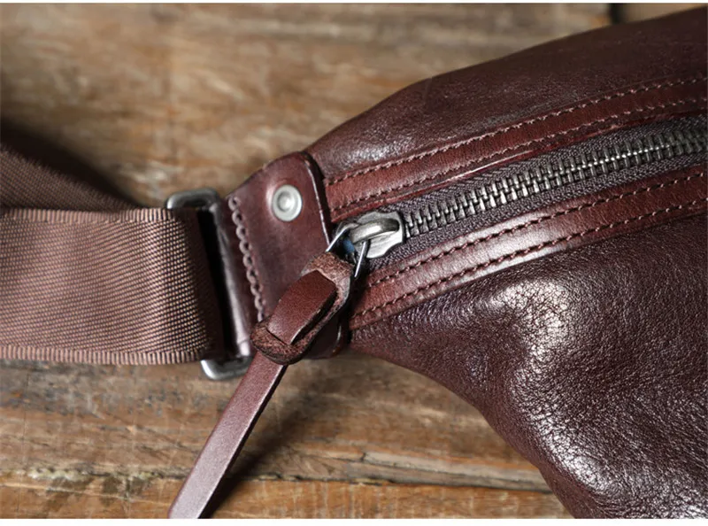 Woosir Genuine Cowhide Leather Sling Bag