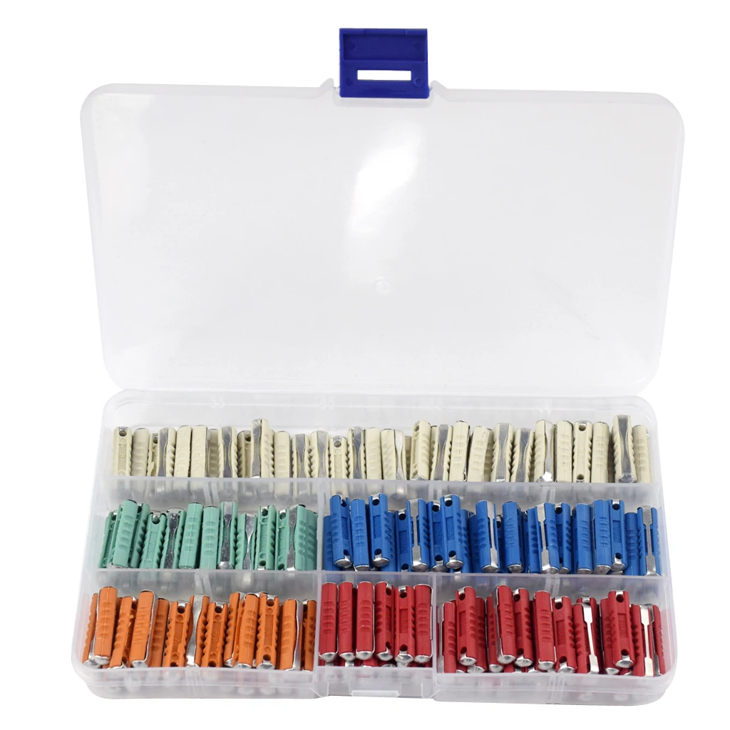 200 Pcs Continental Car Fuses Torpedo Type Sets For European Cars Old Style