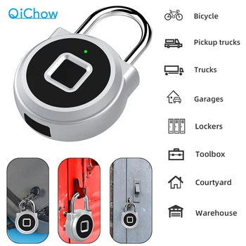 

P10 Smart Keyless Electronic Fingerprint Lock Waterproof Inteligent Anti-Theft Security Padlock Door Luggage Case Lock