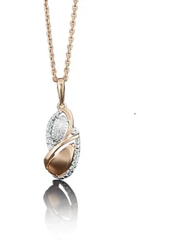 

Yuz platinum pendant with cubic zirconia from combined gold