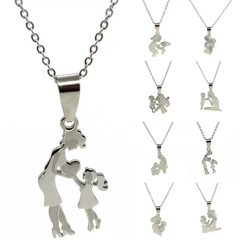 Simple Pendant Necklace Stainless Steel 
