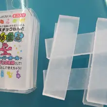 6 шт./пакет импорт из Японии, полностью прозрачное Пластик смола/Freedom смола/прокатке через смола/копировальный аппарат смола/кристаллическая почва