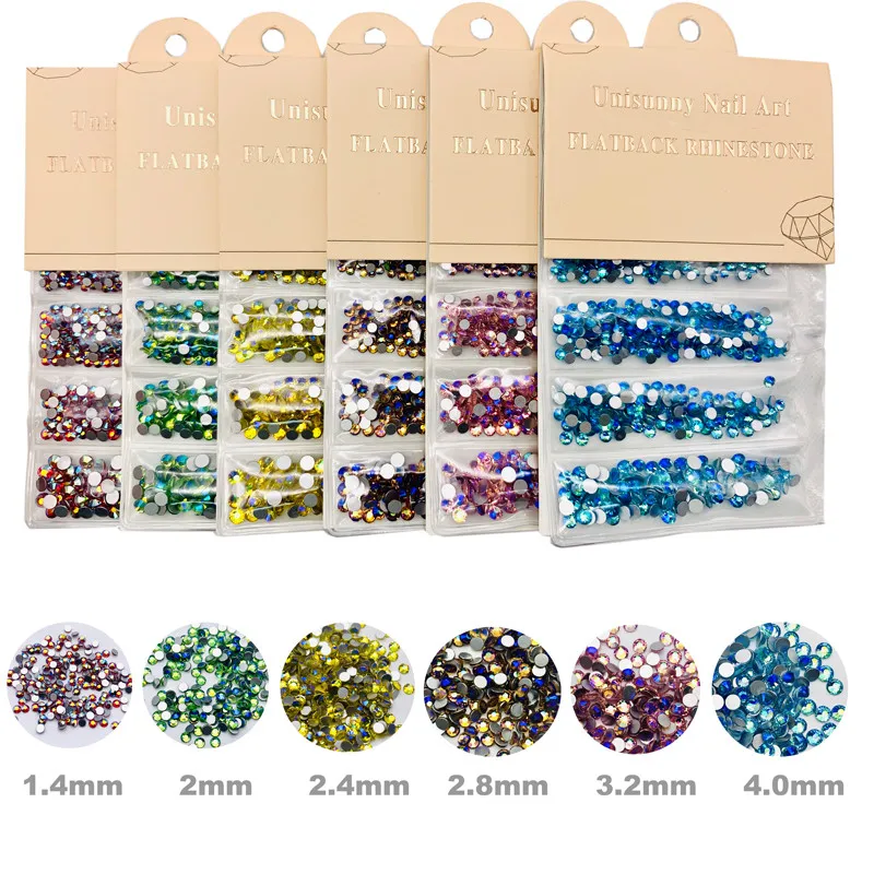 1 комплект Многоразмерные х Стекло Strass Charms стразы кристаллы для украшения ногтей