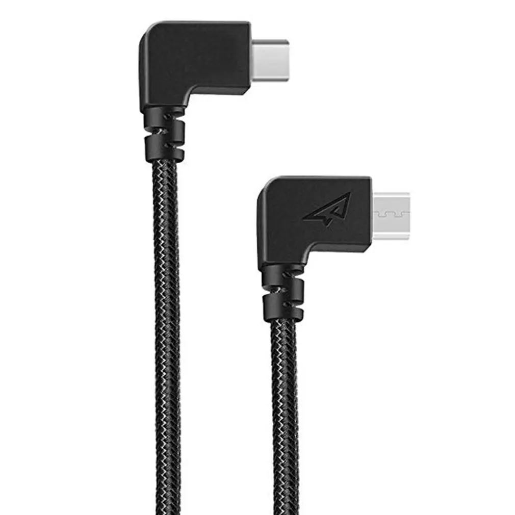 

Compatible Mavic Pro 2 Type C Cable To Micro Usb Otg Cable 1Ft Nylon Braised Right Angle Compatibel With Dji Mavic 2