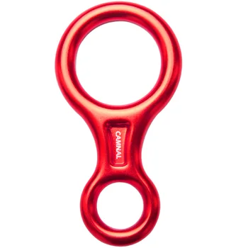 

CAMNAL Outdoor Aluminum Magnesium Alloy Rock Climbing 8 Word Ring 35KN Round Hoop Abseiling Device Downhill Slow Down Descender