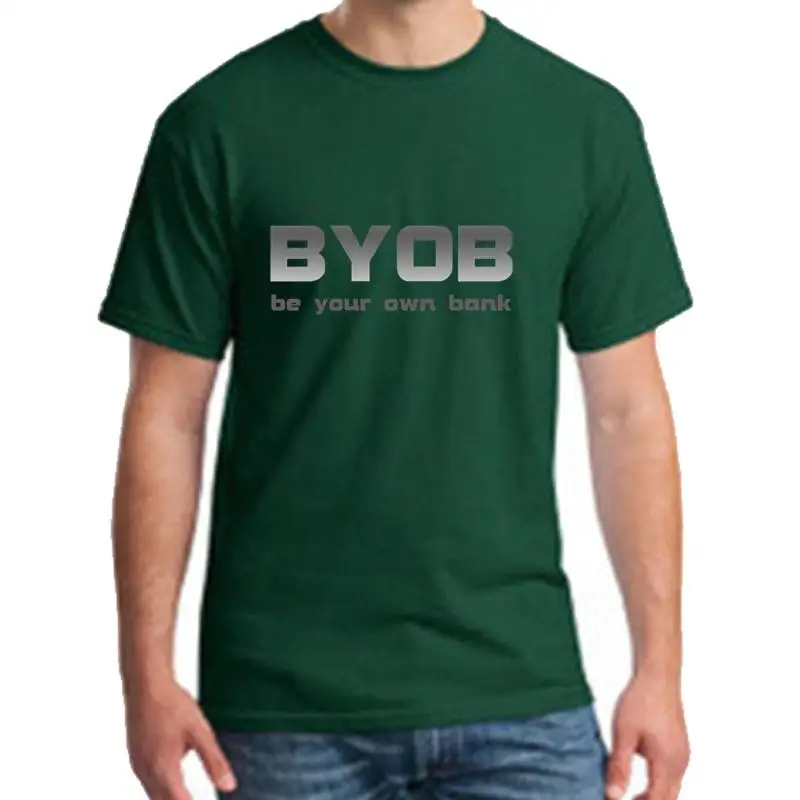 

Design Byob Be Your Own Bank t shirt for men Formal humorous Unique men and women tshirts Building HipHop Top