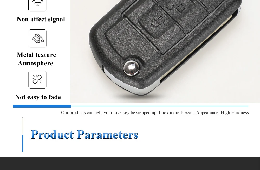 Keyforkess 10pcs Chiave A Distanza di Vibrazione Borsette Caso Fob 3 Pulsante Per LAND ROVER Range Rover Sport LR3 Freelander Evoque discovery Sport - H9acfe4a80b0a441aa1c399ec050200c2u