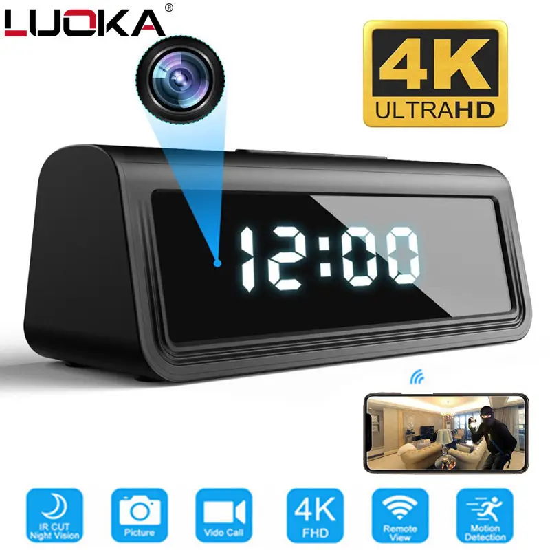 Camcorder 4k Secret-Clock Night-Vision Motion-Detect Hdlivecam HFD Security Espia Micro Kamera