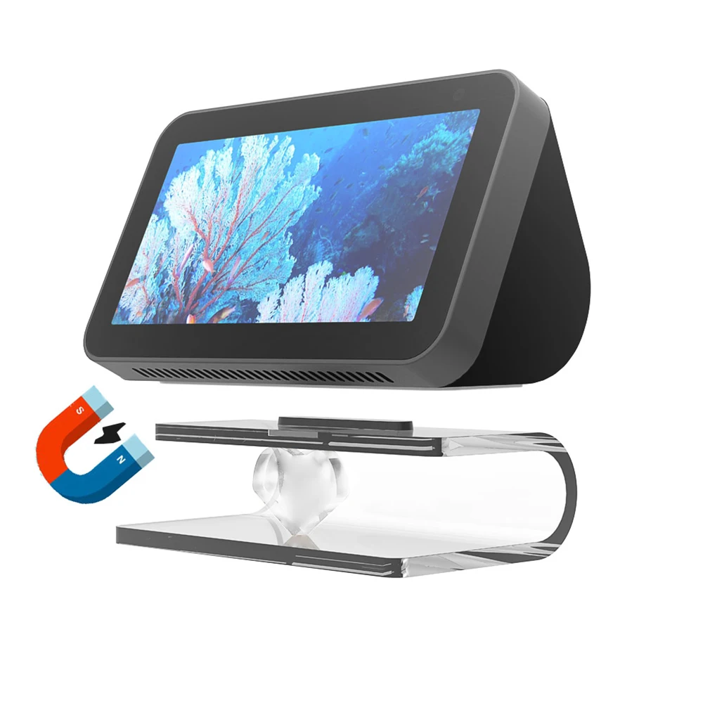 Аудио подставка для Echo Show 8 Регулируемая прозрачная крепление аксессуары