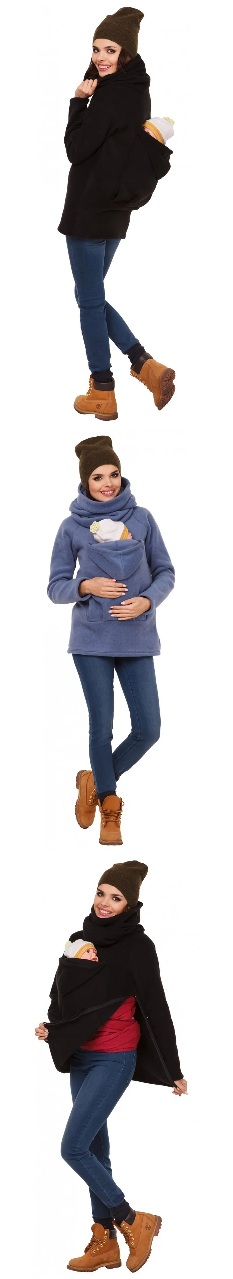 Для беременных кормящих с длинным рукавом беременных блузка Одежда для беременных Топы с капюшоном для грудного вскармливания Топы