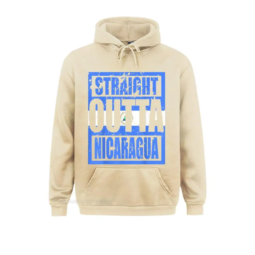 Straight Outta Nicaragua TShirt Funny Gift Outdoor Mother Day Male Hoodies Print Clothes Newest Long Sleeve Sweatshirts