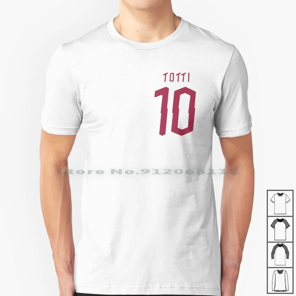 Totti вдали 2020 Футболка 100% хлопок Тотти рома осенние детские футбольные формы