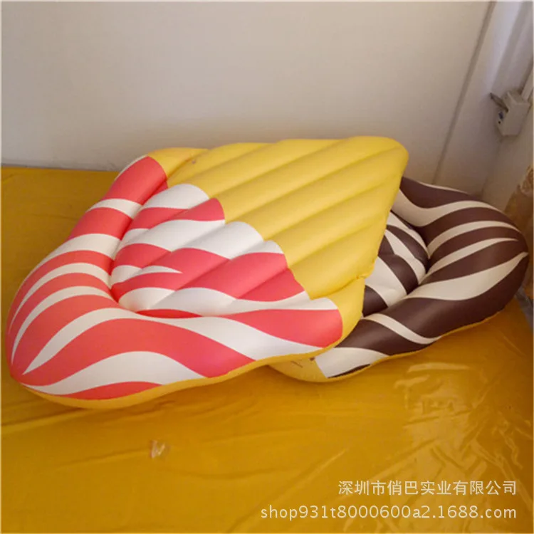

Environmentally Friendly PVC Water Inflatable Ice Cream Ice Sucker xue gao tiao Ice Cream Popsicle Floating Row Floating Bed Tou