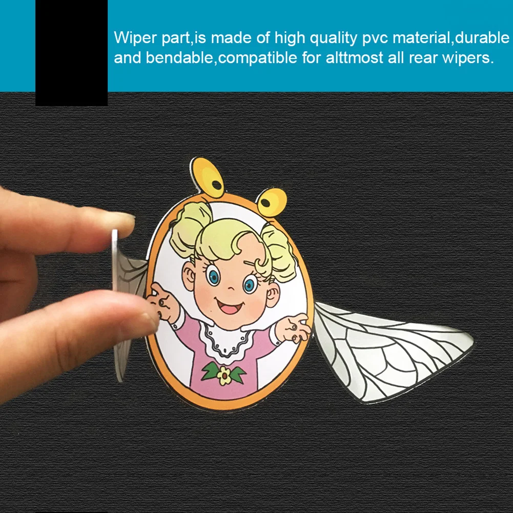 Removeable Car Wiper Front Windshield Panel Moulding Seal Strip Decoration Christmas Koala Windshield Wiper Sticker Car Rear