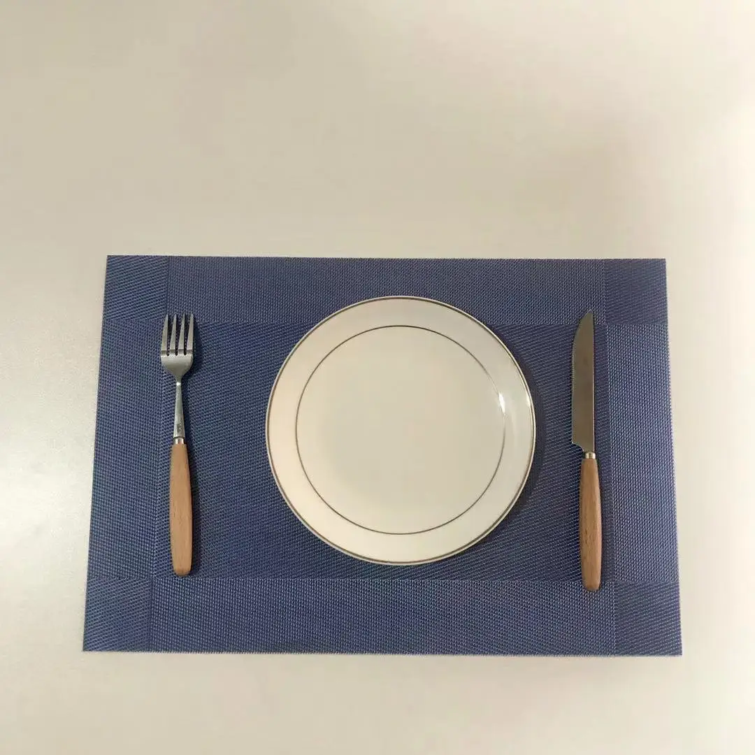 Rectangle PVC Coasters Stand For hot pot Coaster Dining Table placemat Slip Insulation Pad heat resistant Plastic Pan Table Mat