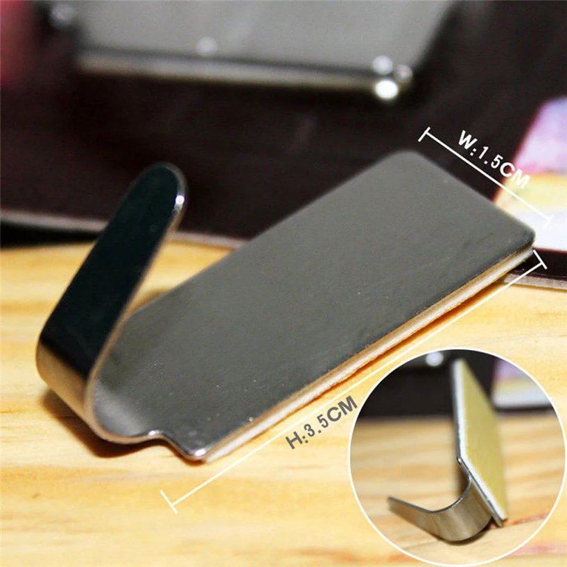 6PCS Self-adhesive Home Kitchen Wall Door Stainless Steel Bracket Hook Drying Rack Simple Mini Portable Lazy Office Supplies
