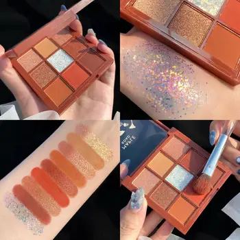 

Eyeshadow Palette 9 Color Make up Matte Waterproof Long-lasting Shimmer Pigmented eye shadow Palette for Daily