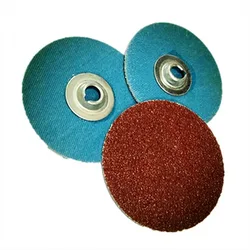 Disques ROLOC de 2 pouces, 35 pièces, Type R, verrouillage de rouleau abrasif pour le meulage et l'ébavurage, 1/4 W/support 